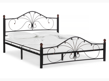 Двуспальная кровать Мэри 2 черная (Арт. 402982)
