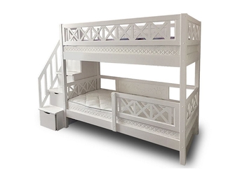 Кровать двухъярусная Велес Прованс с ящиками