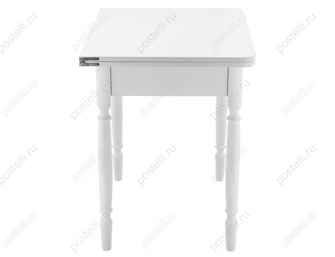 Стол Брентон с ящиком белый глянец (Арт 319902)