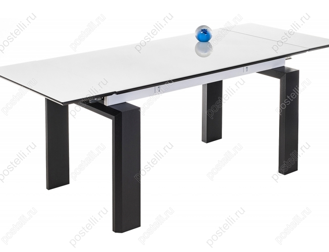 Стеклянный стол Давос венге/белый (Арт 462082)