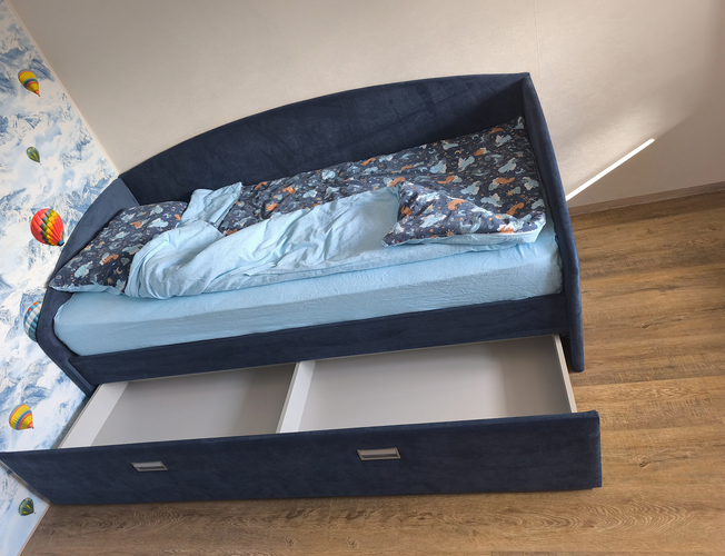 Односпальная кровать Bono в ткани