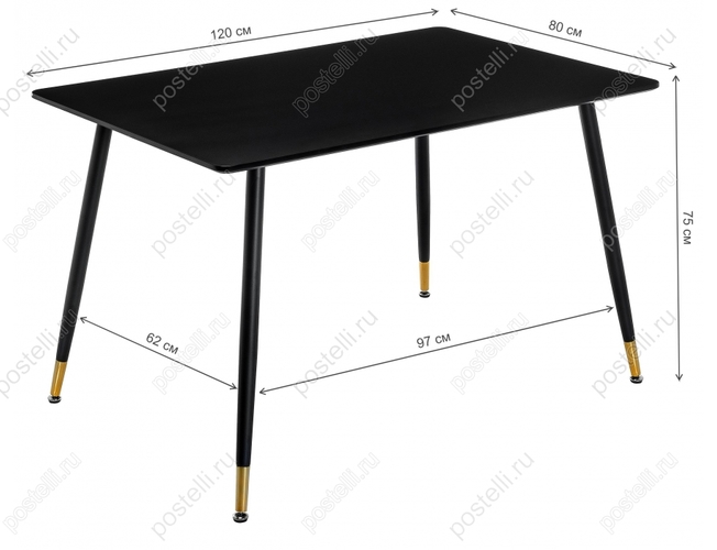 Стол Bianka черный (Арт. 11630)