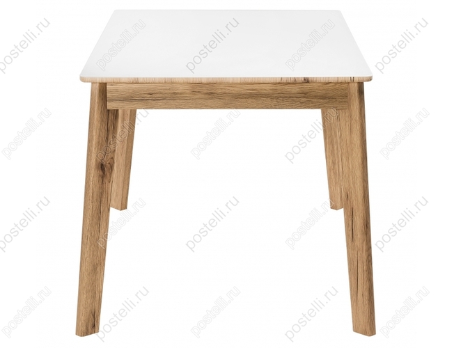 Стеклянный стол Арья дуб монтана/белый (Арт. 462109)
