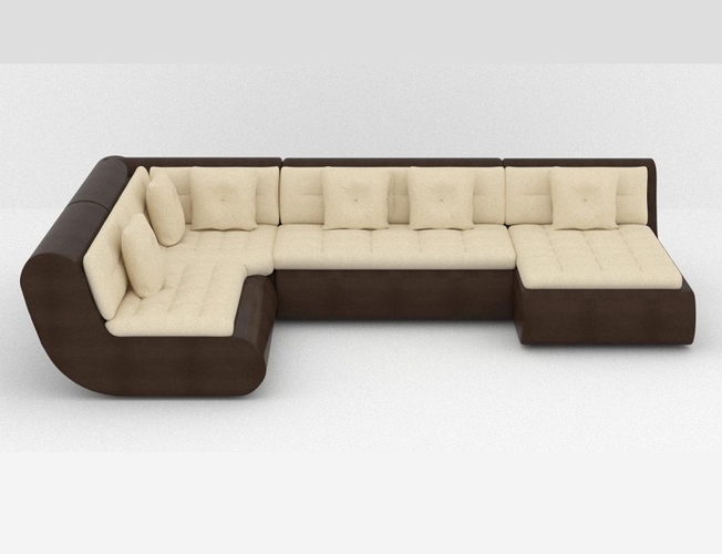 Диван модульный Кормак молочный