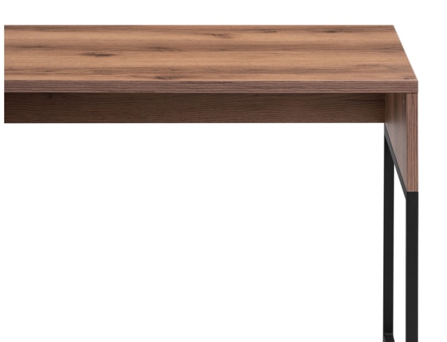 Письменный стол Ниа дуб делано темный/черный матовый (Арт.517344)