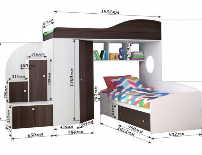 Кровать-чердак Ярофф Москва