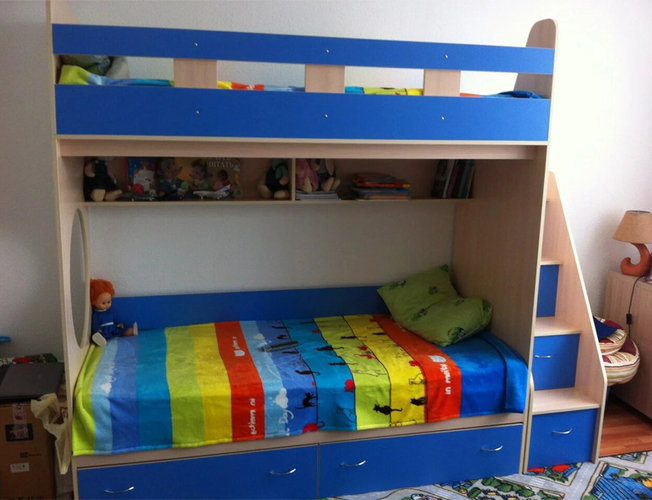 Кровать двухъярусная, фото от клиента