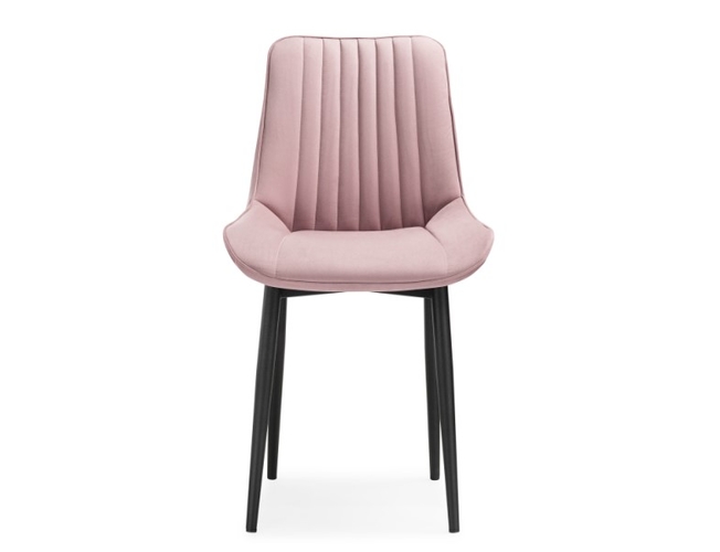 Стул на металлокаркасе Седа розовый/черный (Арт.502098)