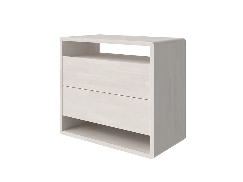 Белый комод Droom Массив (береза) (Масло-воск Беленый)