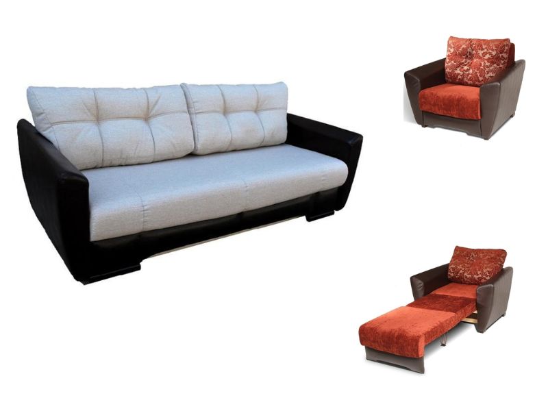 Комплект диван и кресла Комфорт-Евро Компакт Idea